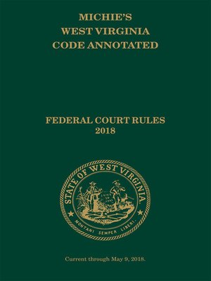 cover image of Michie's West Virginia Code Annotated